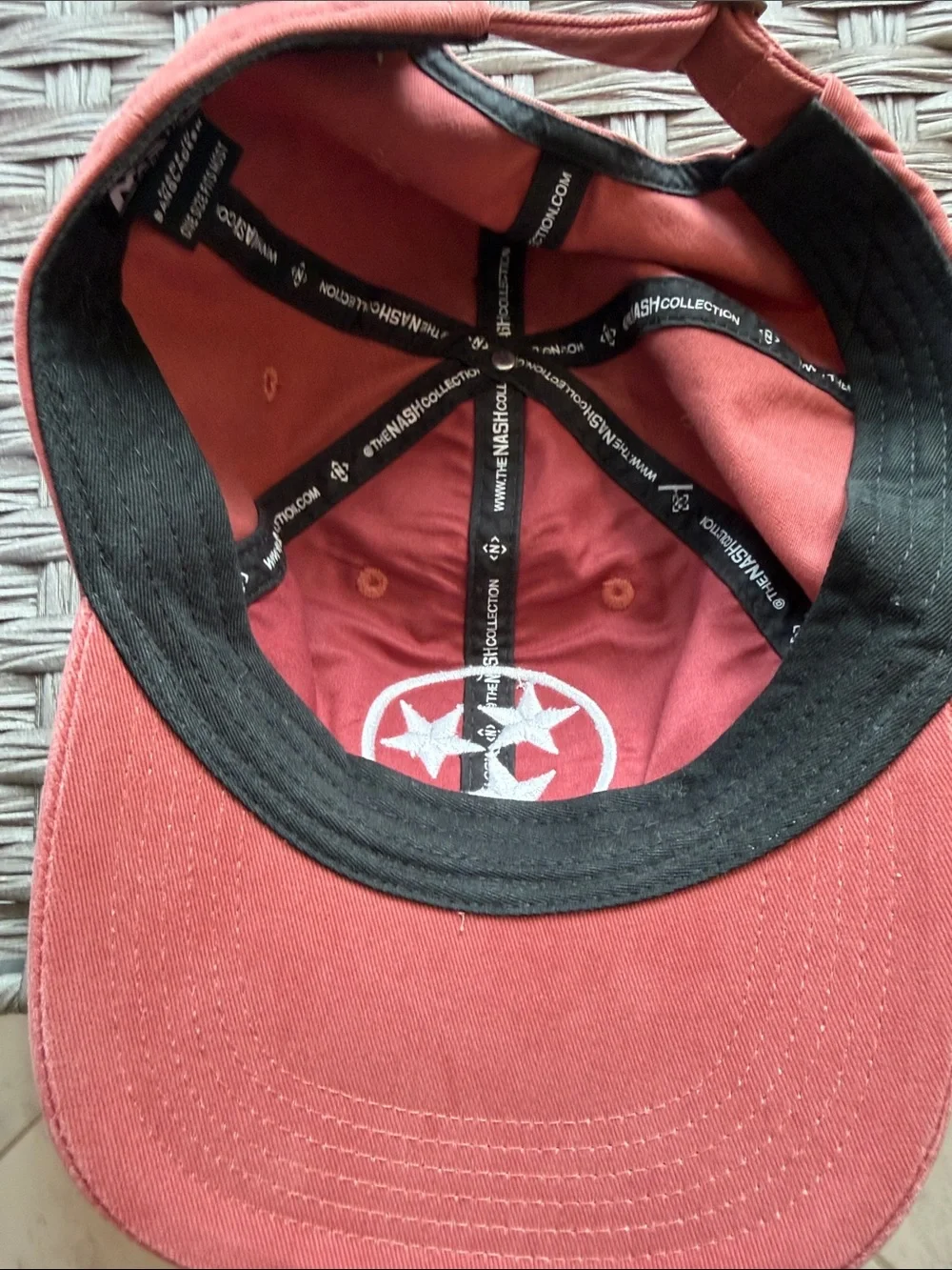 Kids Dusty Rose Star Emblem Baseball Cap
